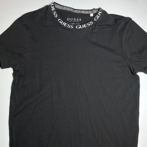 GUESS Men's Charcoal Logo T-Shirt - Picture 2 of 4
